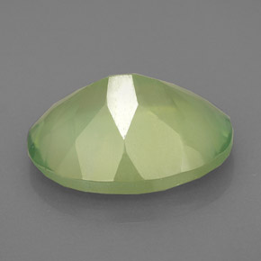 8,74 ctw natürlicher grüner Prehnit, Transparent, Transparent / Lichtdurchlässig