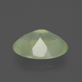 8,36 ctw natürlicher grüner Prehnit, Oval Schliff, Transparent