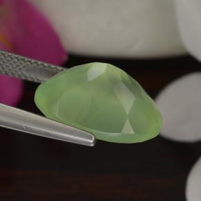 9,48 ctw natürlicher grüner Prehnit, Oval Schliff, Lichtdurchlässig