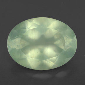 8,70 ctw natürlicher grüner Prehnit, Transparent, Transparent / Lichtdurchlässig