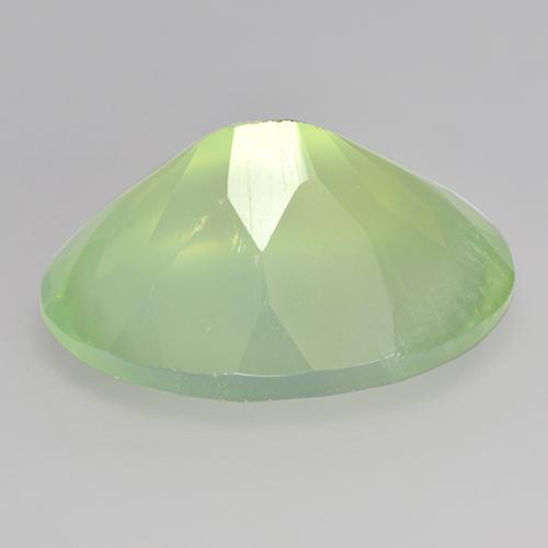 8,98 ctw natürlicher grüner Prehnit, Oval Schliff, Lichtdurchlässig
