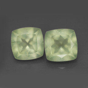  ct natürliche grüner Prehnit-Edelsteine, Transparent, Transparent / Lichtdurchlässig