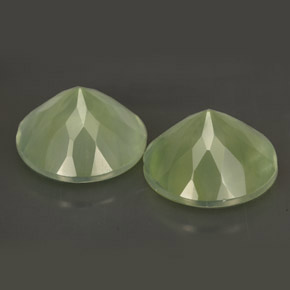  ct natürliche grüner Prehnit-Edelsteine, Transparent, Transparent / Lichtdurchlässig