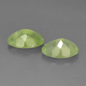  ct natürliche grüner Prehnit-Edelsteine, Oval Schliff, Lichtdurchlässig