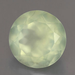 5,62 ctw natürlicher grüner Prehnit, Transparent, Transparent / Lichtdurchlässig