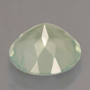 5,62 ctw natürlicher grüner Prehnit, Transparent, Transparent / Lichtdurchlässig