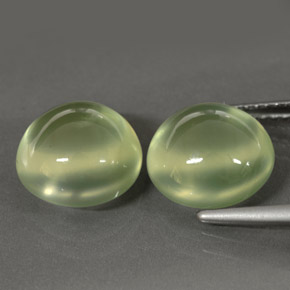  ct natürliche grüner Prehnit-Edelsteine, Transparent, Transparent / Lichtdurchlässig