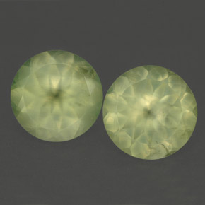  ct natürliche grüner Prehnit-Edelsteine, Transparent, Transparent / Lichtdurchlässig
