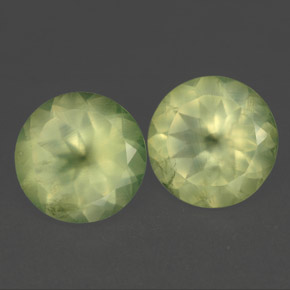  ct natürliche grüner Prehnit-Edelsteine, Transparent, Transparent / Lichtdurchlässig