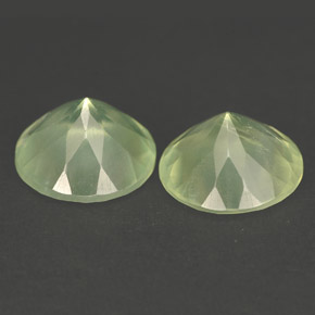  ct natürliche grüner Prehnit-Edelsteine, Transparent, Transparent / Lichtdurchlässig