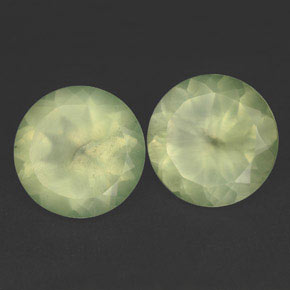  ct natürliche grüner Prehnit-Edelsteine, Transparent, Transparent / Lichtdurchlässig