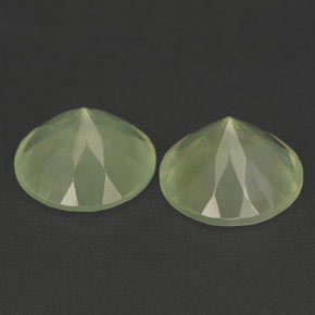  ct natürliche grüner Prehnit-Edelsteine, Transparent, Transparent / Lichtdurchlässig