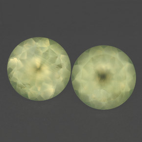 ct natürliche grüner Prehnit-Edelsteine, Transparent, Transparent / Lichtdurchlässig