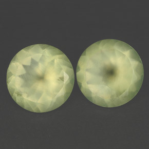  ct natürliche grüner Prehnit-Edelsteine, Transparent, Transparent / Lichtdurchlässig