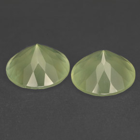  ct natürliche grüner Prehnit-Edelsteine, Transparent, Transparent / Lichtdurchlässig