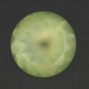 5,47 ctw natürlicher grüner Prehnit, Transparent, Transparent / Lichtdurchlässig