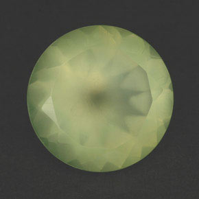 5,47 ctw natürlicher grüner Prehnit, Transparent, Transparent / Lichtdurchlässig