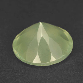 5,47 ctw natürlicher grüner Prehnit, Transparent, Transparent / Lichtdurchlässig