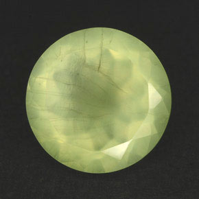 5,39 ctw natürlicher grüner Prehnit, Transparent, Transparent / Lichtdurchlässig