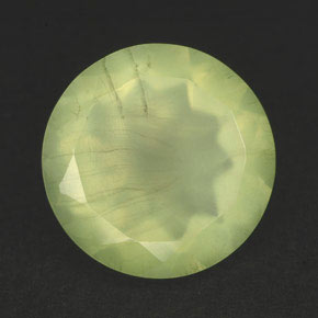 5,39 ctw natürlicher grüner Prehnit, Transparent, Transparent / Lichtdurchlässig