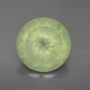 5,31 ctw natürlicher grüner Prehnit, Transparent, Transparent / Lichtdurchlässig