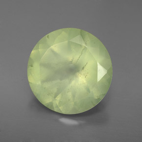 5,31 ctw natürlicher grüner Prehnit, Transparent, Transparent / Lichtdurchlässig