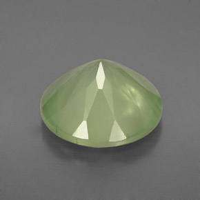 5,31 ctw natürlicher grüner Prehnit, Transparent, Transparent / Lichtdurchlässig