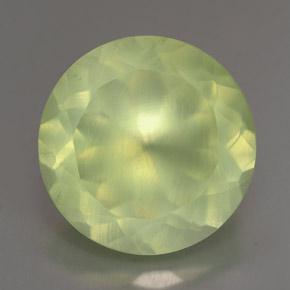 5,64 ctw natürlicher grüner Prehnit, Transparent, Transparent / Lichtdurchlässig