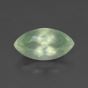 1,19 ctw natürlicher grüner Prehnit, Transparent, Transparent / Lichtdurchlässig