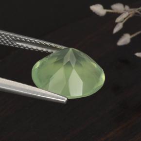 9,17 ctw natürlicher Grün Prehnit, Rund Schliff, Lichtdurchlässig