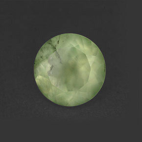 5,83 ctw natürlicher grüner Prehnit, Transparent, Transparent / Lichtdurchlässig