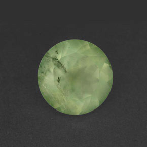 5,83 ctw natürlicher grüner Prehnit, Transparent, Transparent / Lichtdurchlässig