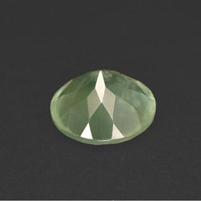 5,83 ctw natürlicher grüner Prehnit, Transparent, Transparent / Lichtdurchlässig