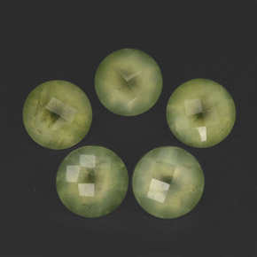  ct natürliche grüner Prehnit-Edelsteine, Transparent, Transparent / Lichtdurchlässig