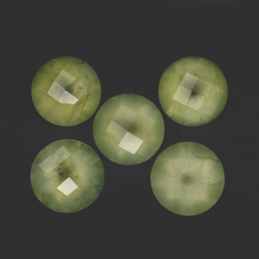  ct natürliche grüner Prehnit-Edelsteine, Transparent, Transparent / Lichtdurchlässig