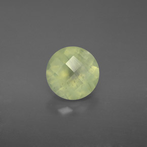 1,94 ctw natürlicher grüner Prehnit, Transparent, Transparent / Lichtdurchlässig