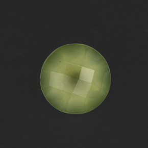 1,81 ctw natürlicher grüner Prehnit, Transparent, Transparent / Lichtdurchlässig