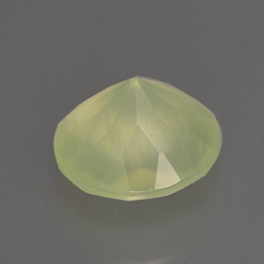 1,77 ctw natürlicher grüner Prehnit, Transparent, Transparent / Lichtdurchlässig