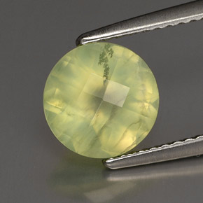 1,94 ctw natürlicher grüner Prehnit, Transparent, Transparent / Lichtdurchlässig