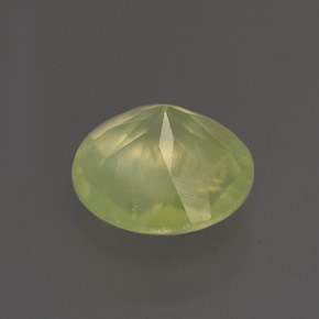 1,94 ctw natürlicher grüner Prehnit, Transparent, Transparent / Lichtdurchlässig