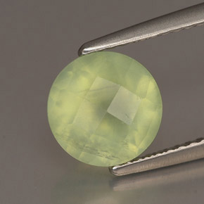 1,94 ctw natürlicher grüner Prehnit, Transparent, Transparent / Lichtdurchlässig