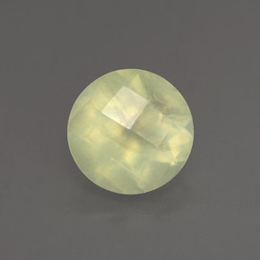 1,86 ctw natürlicher grüner Prehnit, Transparent, Transparent / Lichtdurchlässig
