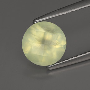 1,86 ctw natürlicher grüner Prehnit, Transparent, Transparent / Lichtdurchlässig