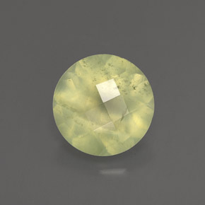 1,91 ctw natürlicher grüner Prehnit, Transparent, Transparent / Lichtdurchlässig