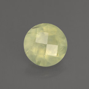 1,89 ctw natürlicher grüner Prehnit, Transparent, Transparent / Lichtdurchlässig