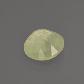 1,89 ctw natürlicher grüner Prehnit, Transparent, Transparent / Lichtdurchlässig