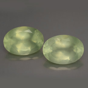  ct natürliche grüner Prehnit-Edelsteine, Transparent, Transparent / Lichtdurchlässig