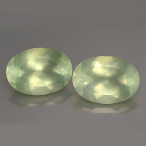 ct natürliche grüner Prehnit-Edelsteine, Transparent, Transparent / Lichtdurchlässig
