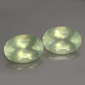  ct natürliche grüner Prehnit-Edelsteine, Transparent, Transparent / Lichtdurchlässig