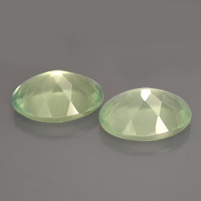  ct natürliche grüner Prehnit-Edelsteine, Transparent, Transparent / Lichtdurchlässig